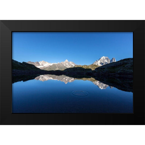 Les Drus Black Modern Wood Framed Art Print by Moiola, Roberto