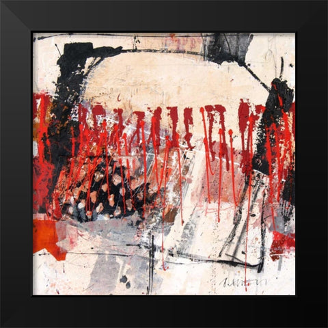 Pulsierend Black Modern Wood Framed Art Print by Suess, Robert