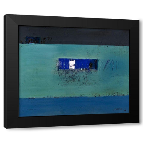 Mit Worten und Blicken Black Modern Wood Framed Art Print with Double Matting by SÃ¼ess, Robert
