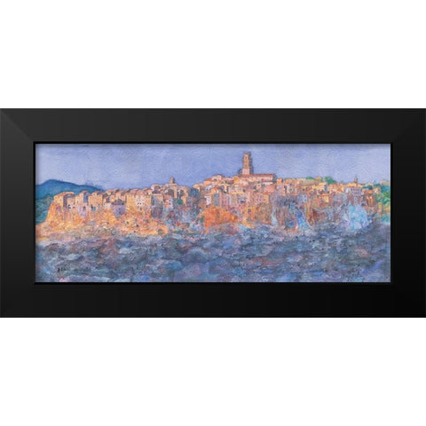 Pitigliano Black Modern Wood Framed Art Print by Westphal, Ralf
