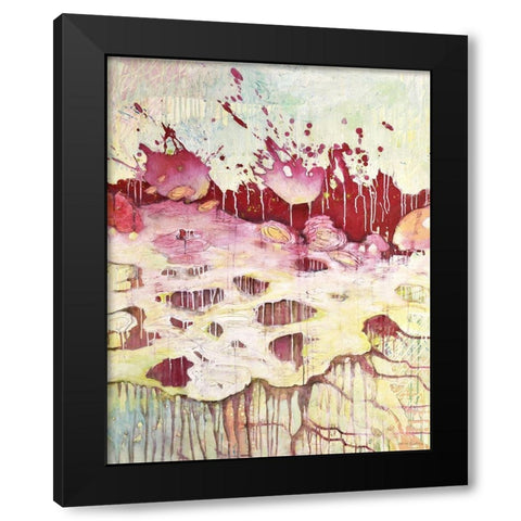 An die OberflÃ¤che Black Modern Wood Framed Art Print by Endress, Sabine