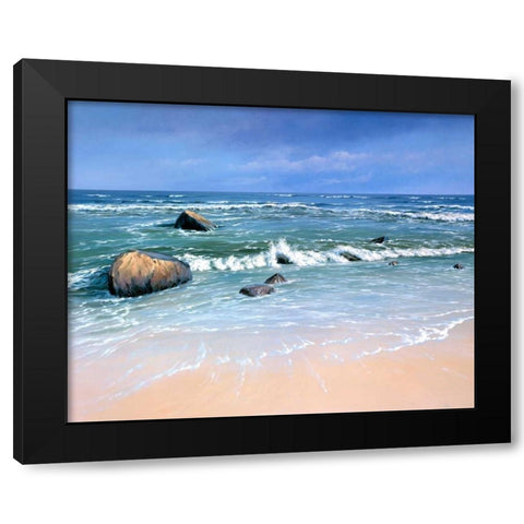 Rugen, Ostsee Black Modern Wood Framed Art Print by Schneider, Sigur