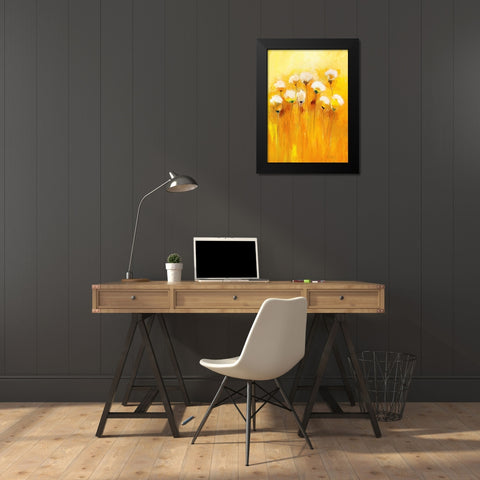 Summerfields II Black Modern Wood Framed Art Print by Strunk, Anne L.