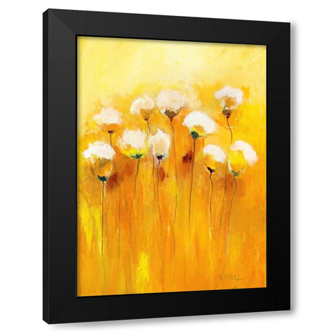 Summerfields II Black Modern Wood Framed Art Print with Double Matting by Strunk, Anne L.