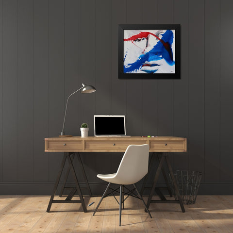 Silence Black Modern Wood Framed Art Print by Miteff, Stefan
