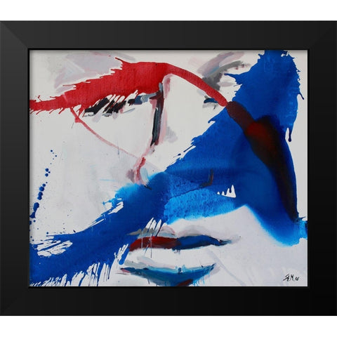 Silence Black Modern Wood Framed Art Print by Miteff, Stefan