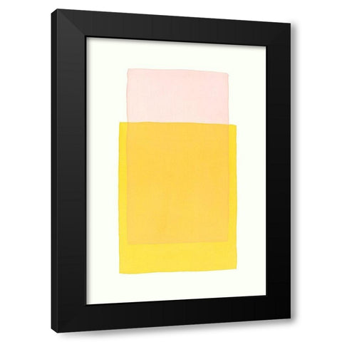 Color Code 6 Black Modern Wood Framed Art Print with Double Matting by Maier, Werner