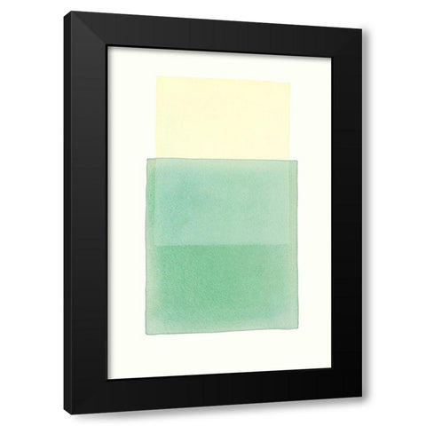 Color Code 12 Black Modern Wood Framed Art Print with Double Matting by Maier, Werner