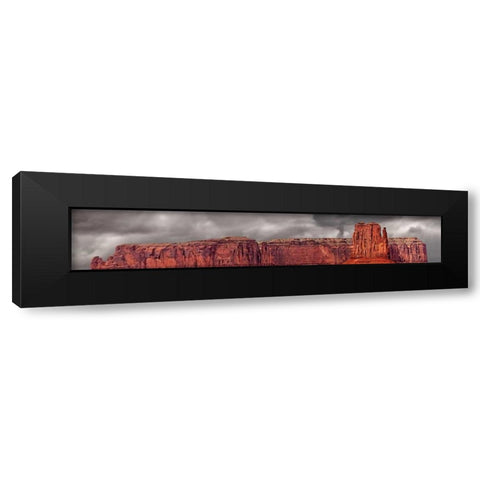 Moab Pano Black Modern Wood Framed Art Print with Double Matting by Stalowy, John