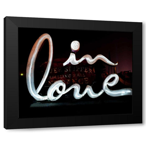 In Love Black Modern Wood Framed Art Print by Stalowy, John