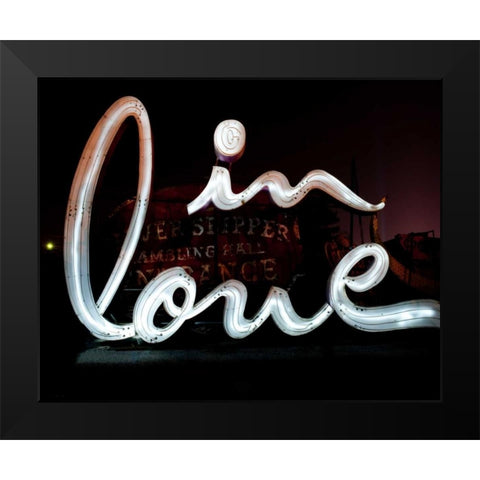 In Love Black Modern Wood Framed Art Print by Stalowy, John