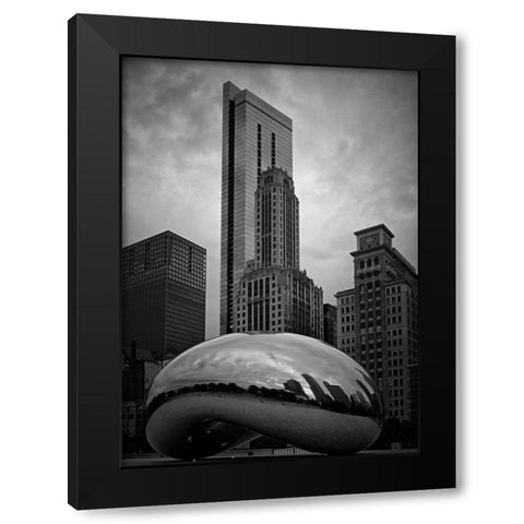 The Bean Black Modern Wood Framed Art Print with Double Matting by Stalowy, John