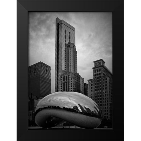 The Bean Black Modern Wood Framed Art Print by Stalowy, John