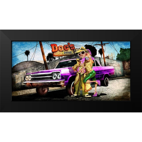 Im the King -2 Black Modern Wood Framed Art Print by Alvez, A. - Perez, A.