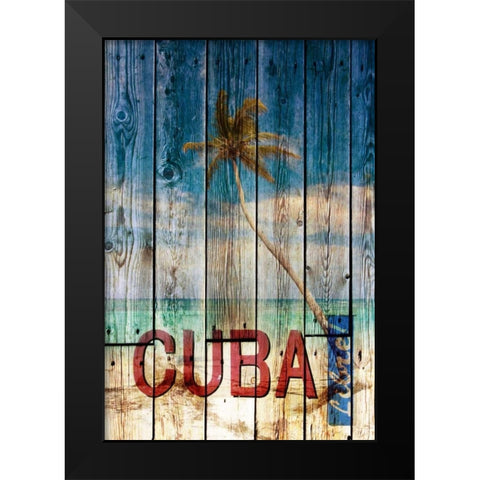 Cuba Libre Black Modern Wood Framed Art Print by Sola, Bresso