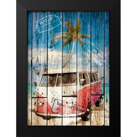 The Van Black Modern Wood Framed Art Print by Sola, Bresso