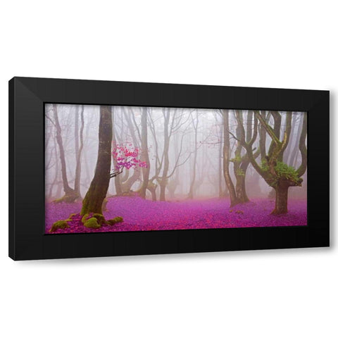 Lilac forest 812 Black Modern Wood Framed Art Print by Palacios, J.A.