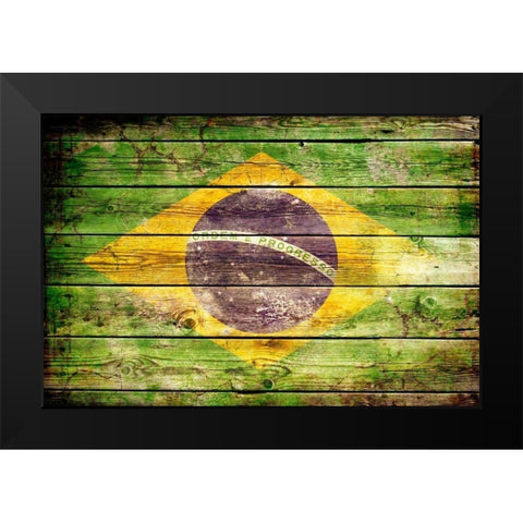 Brazil 2 Black Modern Wood Framed Art Print by Robins, John H.