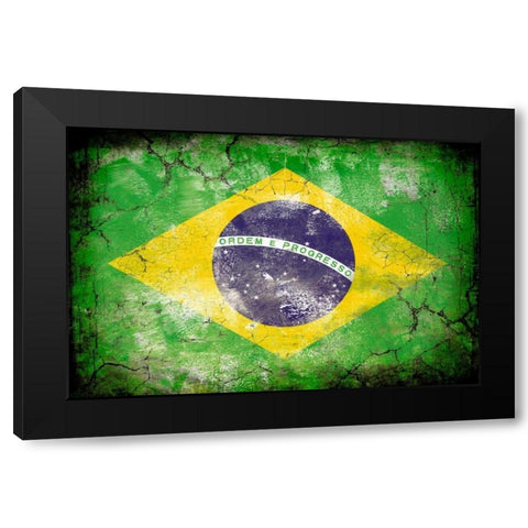 Brazil 1 Black Modern Wood Framed Art Print with Double Matting by Robins, John H.