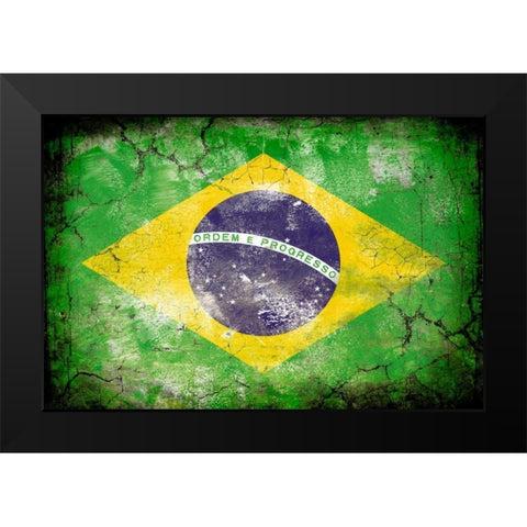 Brazil 1 Black Modern Wood Framed Art Print by Robins, John H.