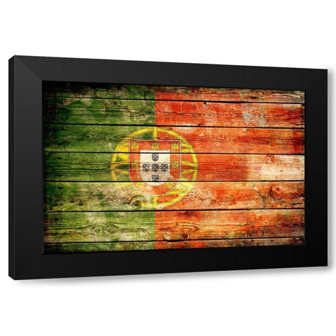Portugal 2 Black Modern Wood Framed Art Print with Double Matting by Robins, John H.