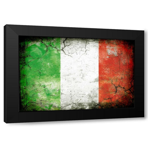 Italy 1 Black Modern Wood Framed Art Print with Double Matting by Robins, John H.