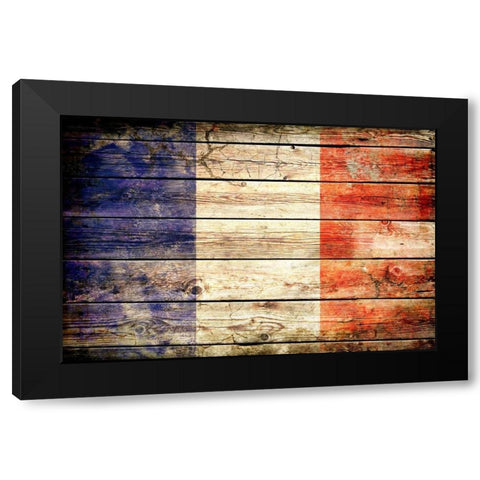 France 2 Black Modern Wood Framed Art Print by Robins, John H.