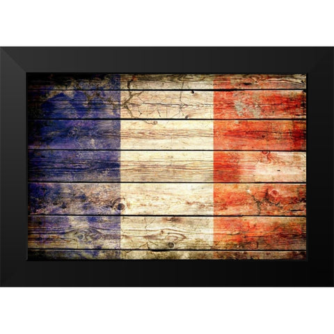 France 2 Black Modern Wood Framed Art Print by Robins, John H.