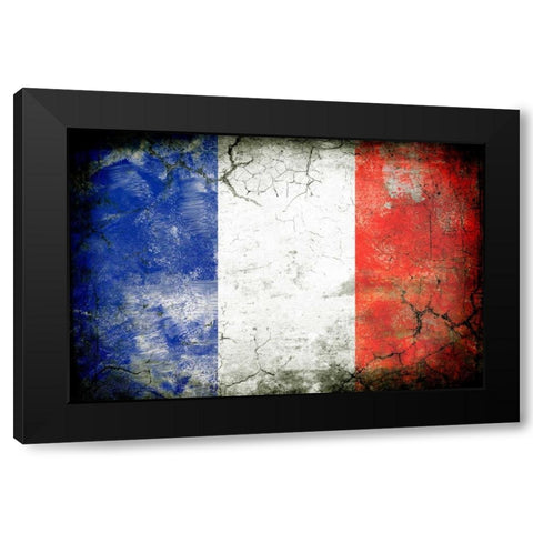 France 1 Black Modern Wood Framed Art Print by Robins, John H.