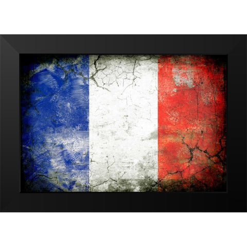 France 1 Black Modern Wood Framed Art Print by Robins, John H.