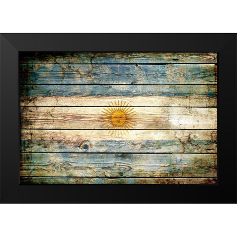 Argentina 2 Black Modern Wood Framed Art Print by Robins, John H.
