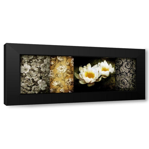Collage Vintage II Black Modern Wood Framed Art Print with Double Matting by Willow, Susan P.