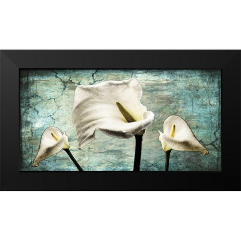 Callas I Black Modern Wood Framed Art Print by Willow, Susan P.