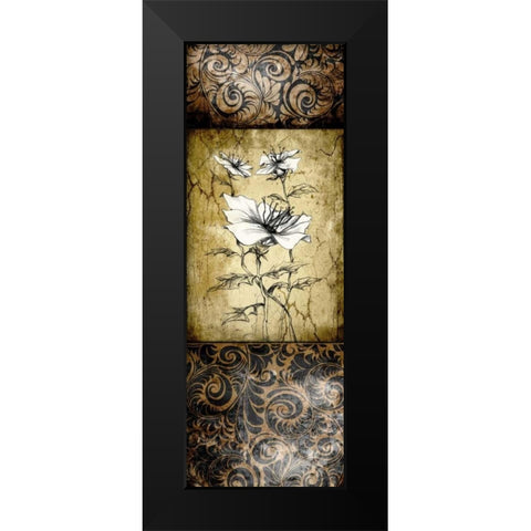 Brown Vintage II B Black Modern Wood Framed Art Print by Willow, Susan P.