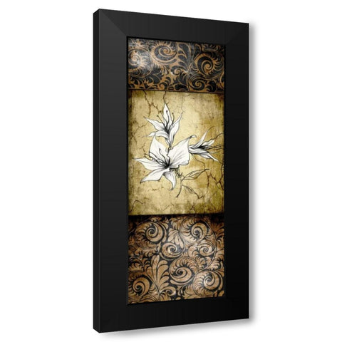 Brown Vintage II A Black Modern Wood Framed Art Print with Double Matting by Willow, Susan P.