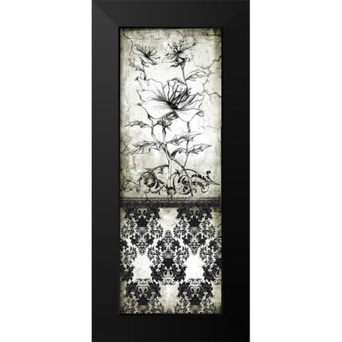 Rose Vintage II A Black Modern Wood Framed Art Print by Willow, Susan P.
