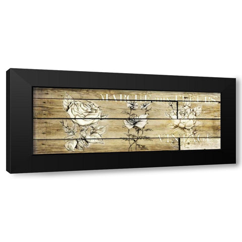 Wood Vintage Black Modern Wood Framed Art Print with Double Matting by Willow, Susan P.