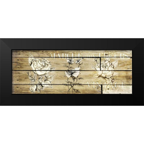 Wood Vintage Black Modern Wood Framed Art Print by Willow, Susan P.