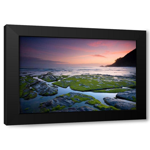 Sweet sunrise Black Modern Wood Framed Art Print with Double Matting by Vera, Urtzi