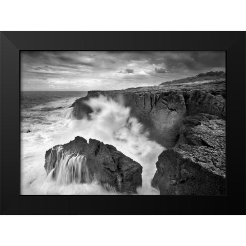 The three Marias Black Modern Wood Framed Art Print by Vera, Urtzi