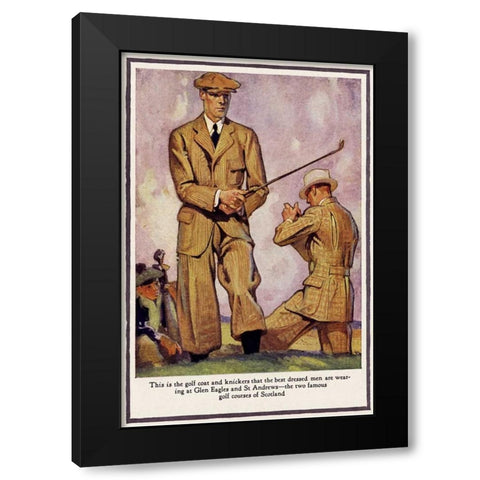 Baskins Fashions II Black Modern Wood Framed Art Print with Double Matting by Unknown