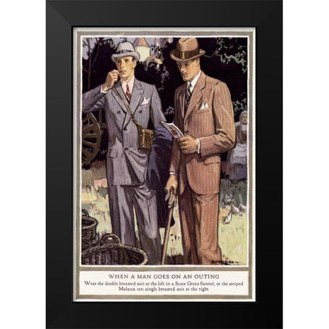 Baskins Fashions III Black Modern Wood Framed Art Print by Unknown