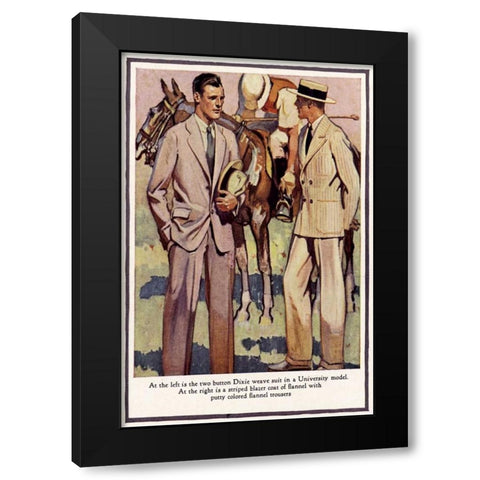 Baskins Fashions IV Black Modern Wood Framed Art Print by Unknown