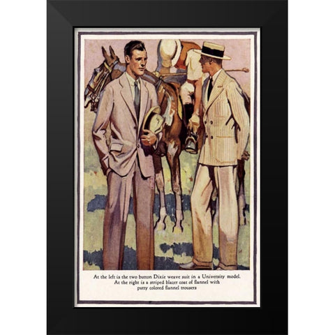 Baskins Fashions IV Black Modern Wood Framed Art Print by Unknown