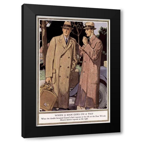 Baskins Fashions VI Black Modern Wood Framed Art Print with Double Matting by Unknown