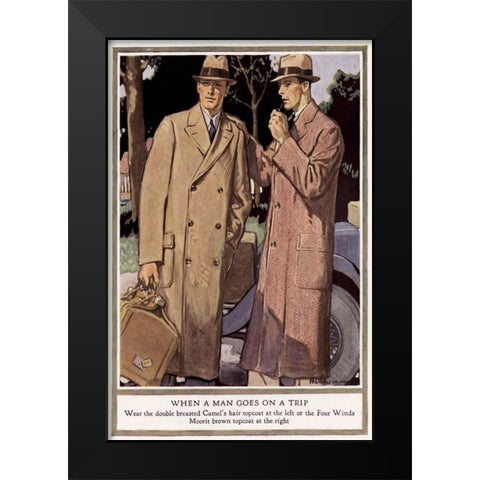 Baskins Fashions VI Black Modern Wood Framed Art Print by Unknown