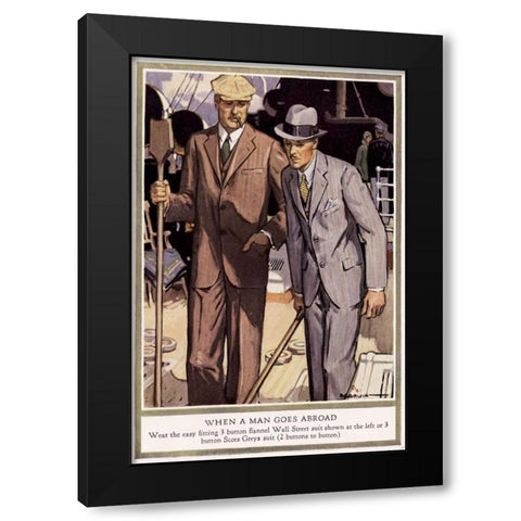 Baskins Fashions VII Black Modern Wood Framed Art Print with Double Matting by Unknown