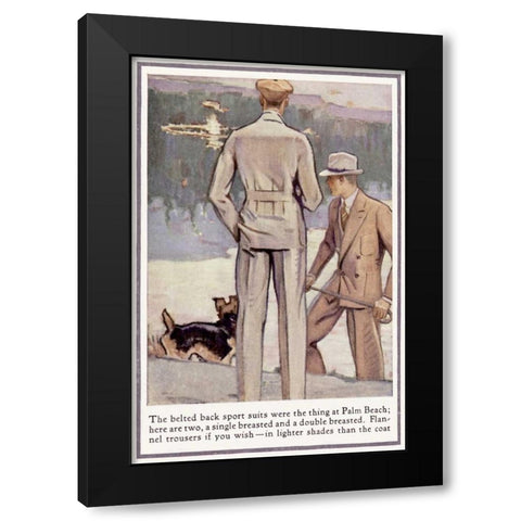 Baskins Fashions IX Black Modern Wood Framed Art Print by Unknown