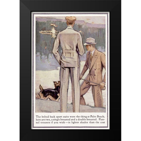 Baskins Fashions IX Black Modern Wood Framed Art Print by Unknown
