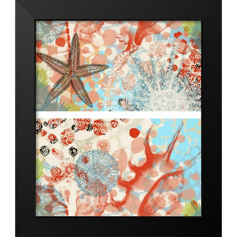 Butterfly MÃ©lange IV Black Modern Wood Framed Art Print by Unknown